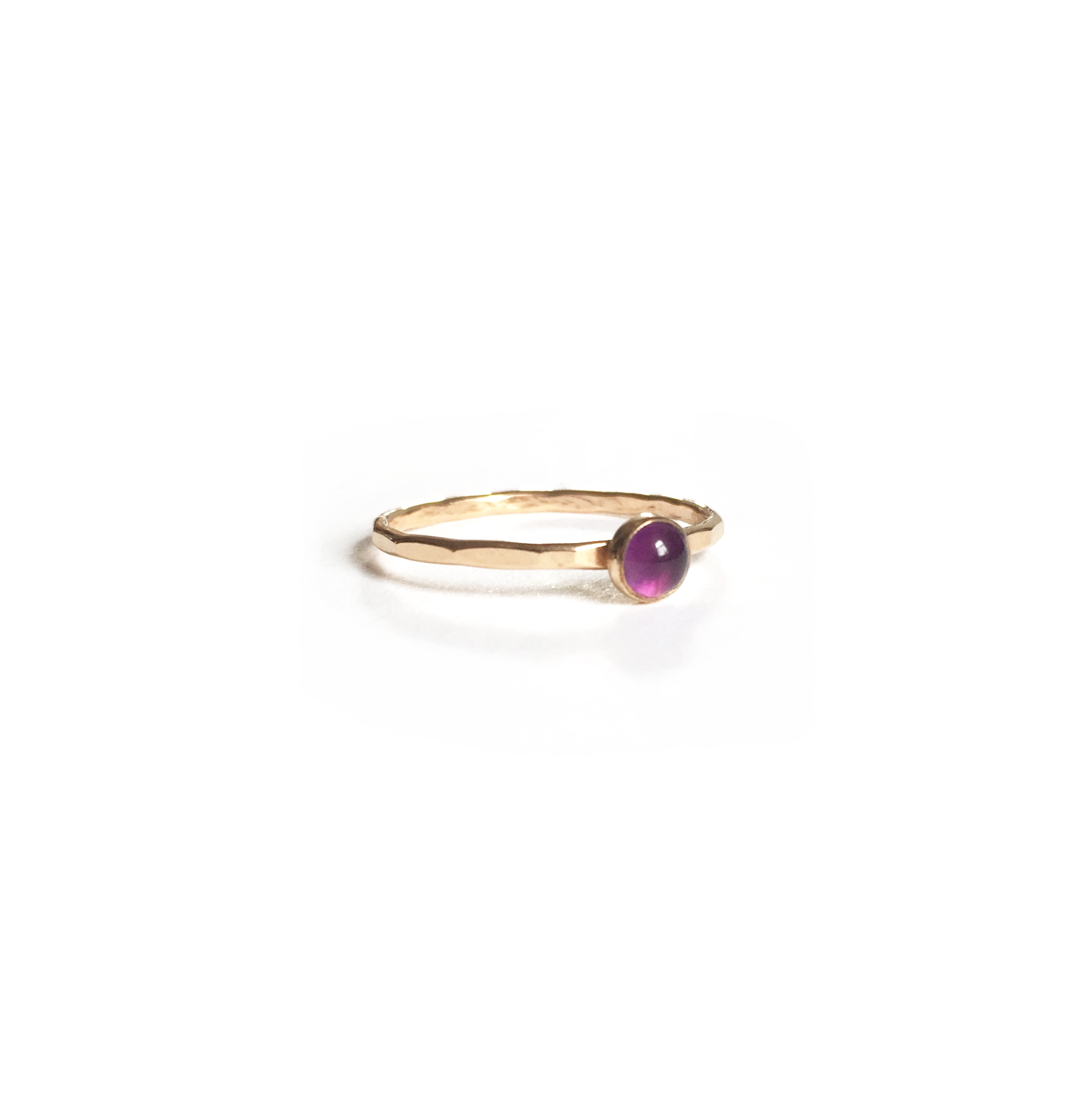 Goldeluxe Jewelry — Amethyst Gemstone Stacking Ring